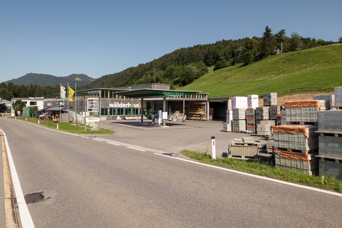 Wälderhaus Langenegg Baustoff Baumarkt Tankstelle