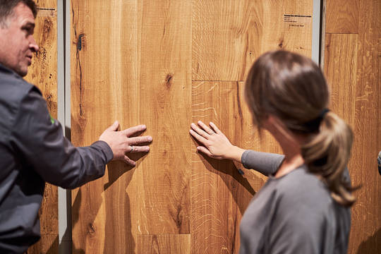 Wälderhaus Baumarkt Beratung Parkett Ausstellung Hausbau