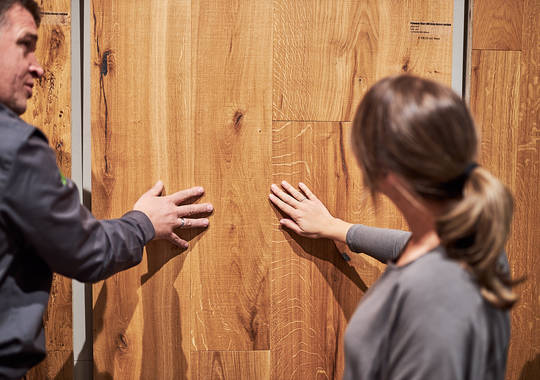 Wälderhaus Baumarkt Beratung Parkett Ausstellung Hausbau